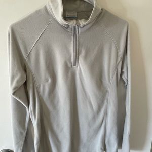 Gray 1/4 zip fleece pull over